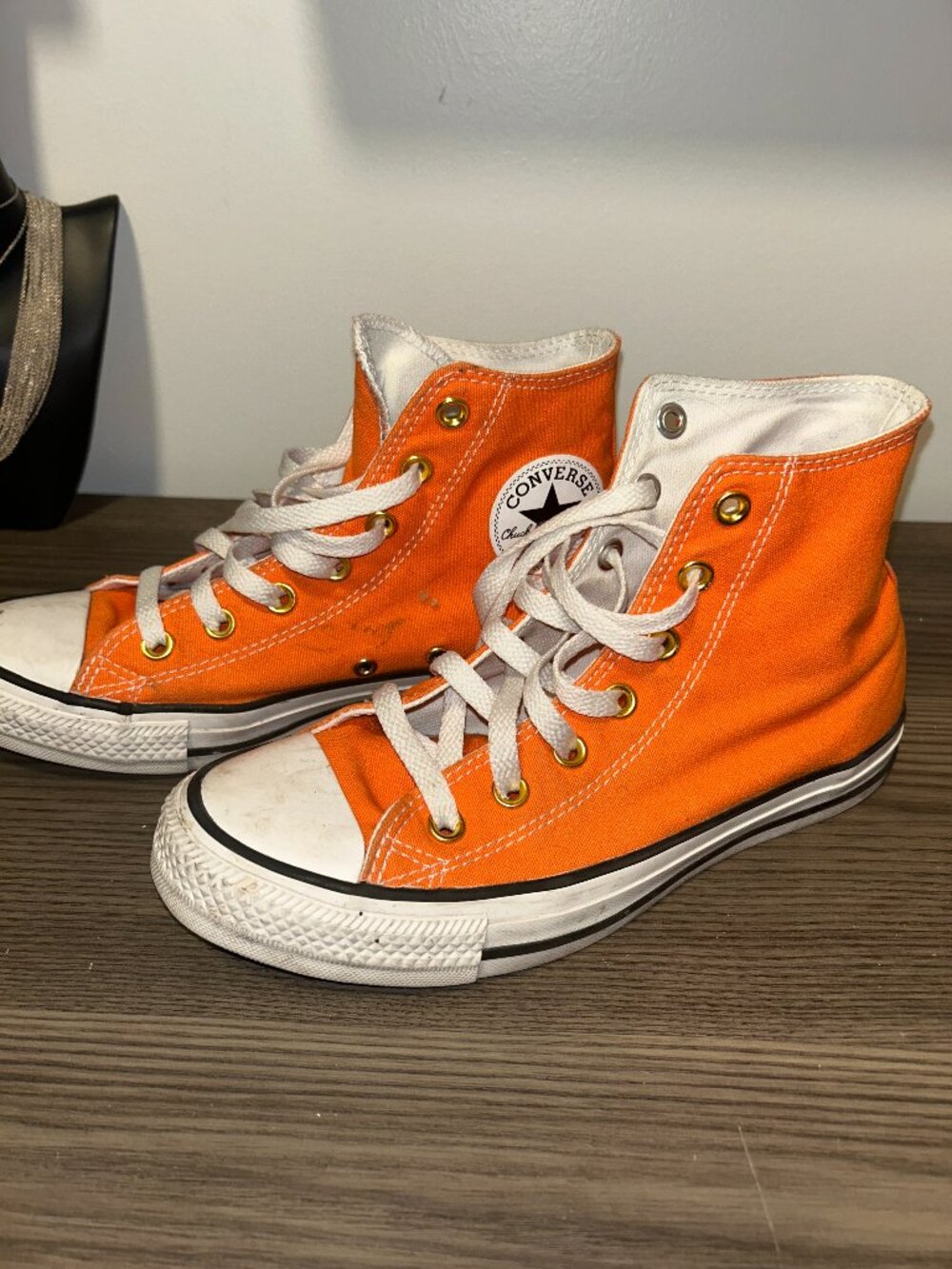Orange High Top Converse